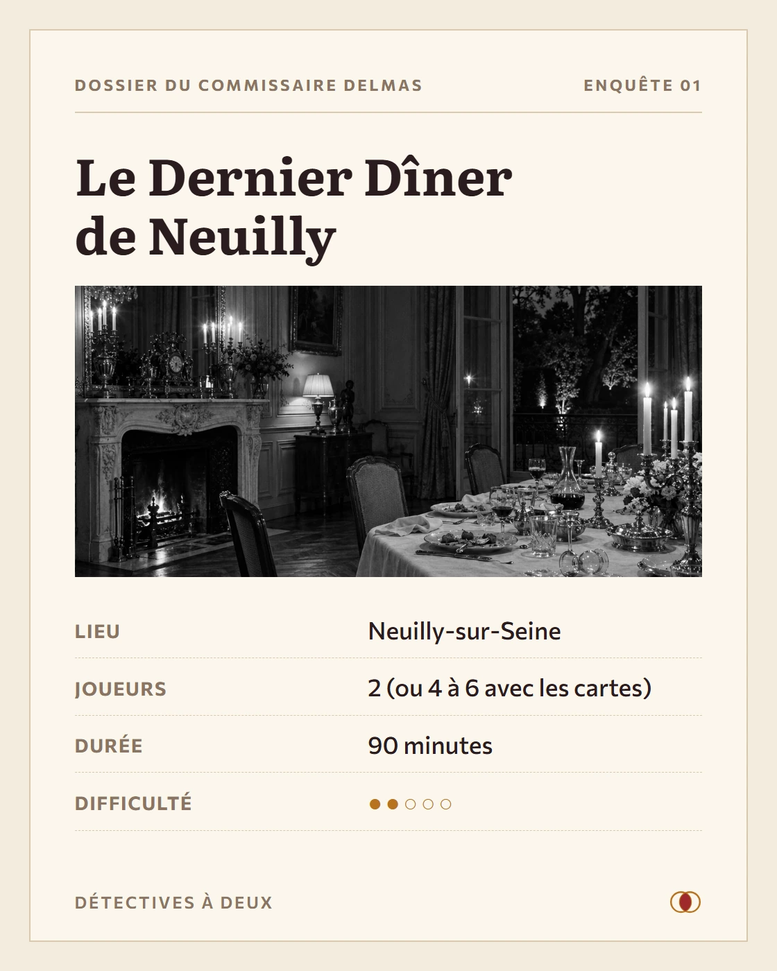 La première page de l’Enquête 1