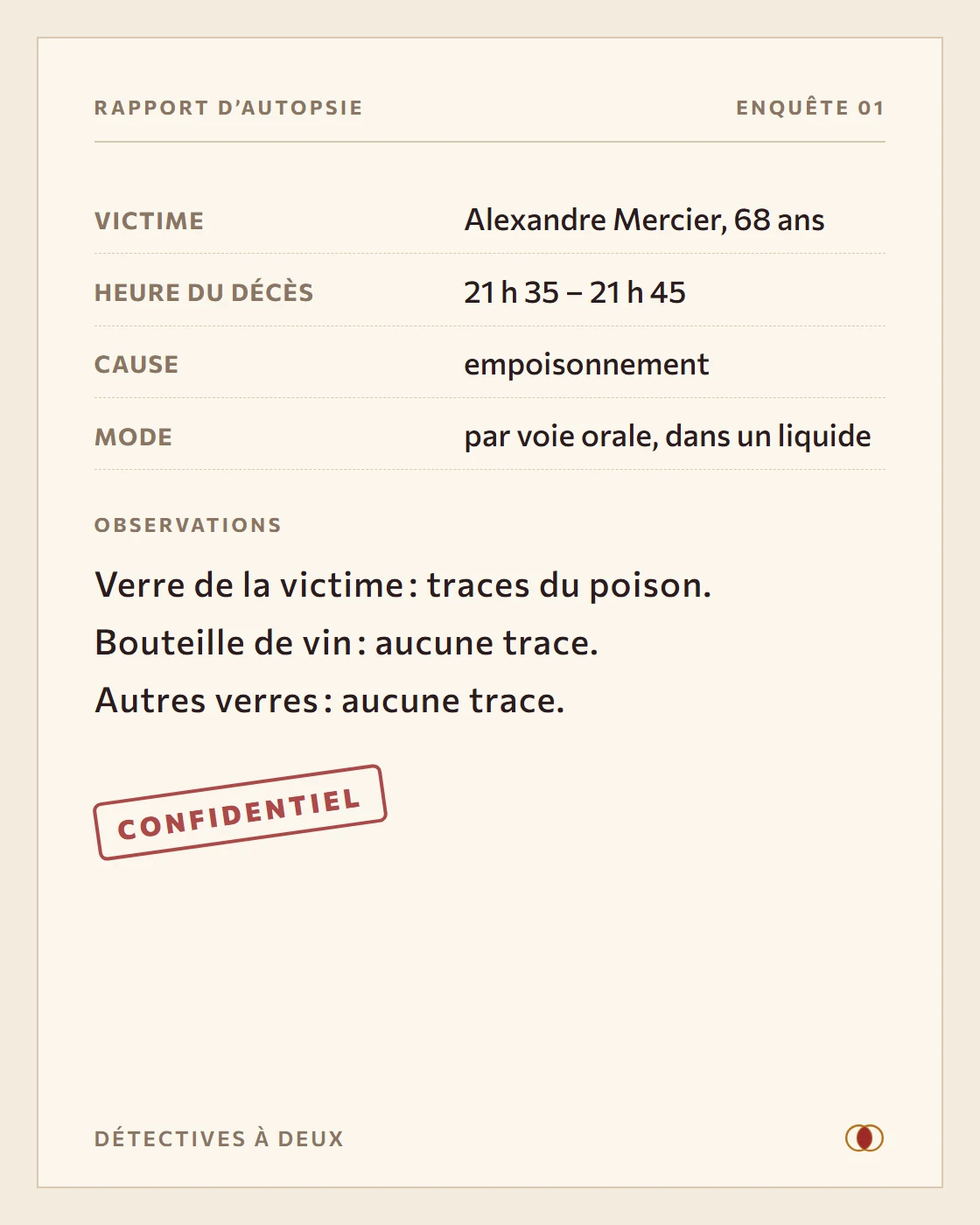 Rapport d’autopsie