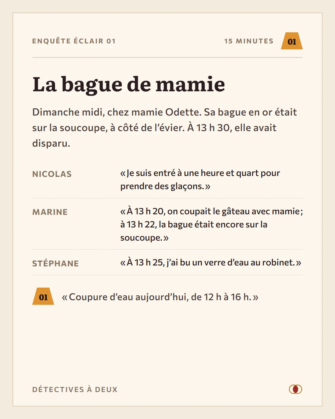 Enquête Éclair